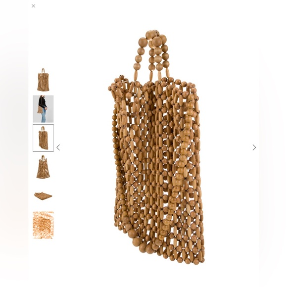 Cult Gaia Tan Beaded Crossbody Bag - Picture 8 of 10